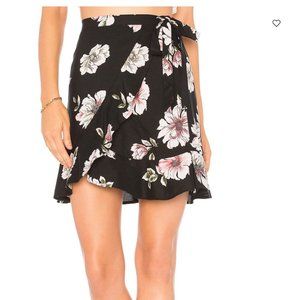 Band of Gypsies Hibiscus Mini Wrap Skirt